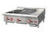 Omcan CE-CN-12H12C12G 36″ Countertop Gas Combination Hot Plate, Charbroiler and Griddle Combo- 115,000 BTU Natural Gas
