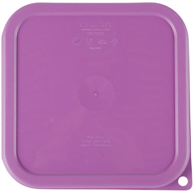 Cambro FreshPro 2 and 4 Quart Square Seal Cover Allergen Free Purple ( Case of 6 )