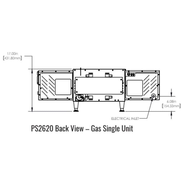 Middleby Marshall PS2620 Gas Countertop Conveyor Oven - Single/Double/Triple Stack Options Available
