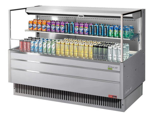 Turbo Air TOM-60L-UF-S-2S-N Horizontal Open Display Merchandiser, 13.0 cu. ft.