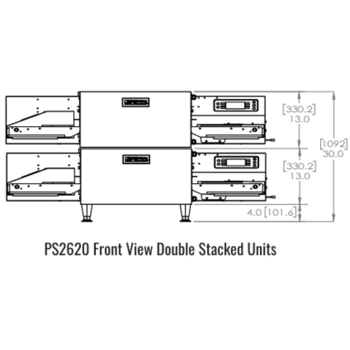 Middleby Marshall PS2620 Ventless Countertop Conveyor Oven - Single/Double Stack Options Available