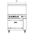 Dukers Range Ovens DCR36-4B12GM 36″ Gas Range with Four (4) Open Burners & 12″ Griddle