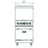 Dukers Range Ovens DCR24-4B 24″ Gas Range with Four (4) Open Burners