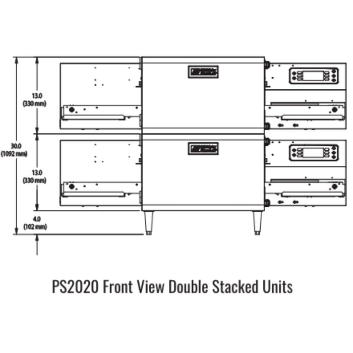 Middleby Marshall PS2020 Ventless Countertop Conveyor Oven - Single/Double Stack options Available