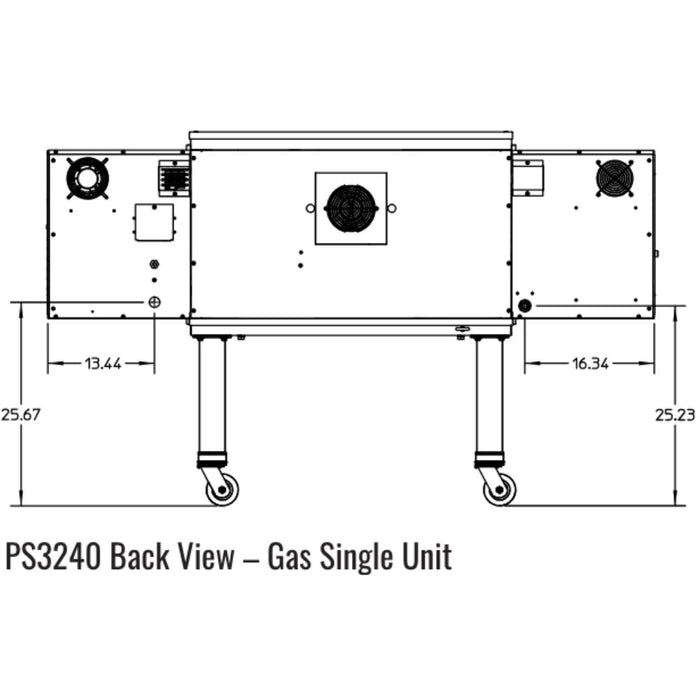 Middleby Marshall PS3240 Traditional Impingement Conveyor – 40″ Cook Chamber - Single/Double/Triple Stack options Available