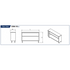 GSW Cabinets Flat Top Dish Cabinet Table
