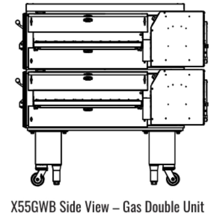 Middleby Marshall X55GWB X-Series Wide Body Gas Conveyor Oven - Single/Double/Triple Stack options Available