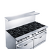 Dukers Range Ovens DCR60-10B 60″ Gas Range with Ten (10) Open Burners