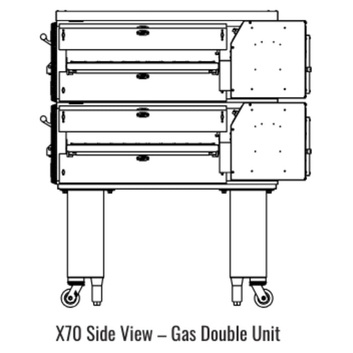 Middleby Marshall X70 X-Series Gas Conveyor Oven - Single/Double/Triple Stack options Available