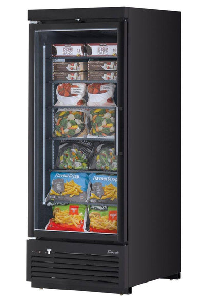 Turbo Air TJMF-30SDW(B)-N Super Deluxe Glass Merchandiser Freezer, one-section, 32 cu. ft.