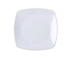 Yanco ML-2107 6 3/4" X 1/2" Square Plate With Rounded Corner, Super White, High Quality Porcelain, Pack of 36 (3 Dz)