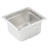 Stainless steel steam table pan in commercial buffet line