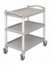 Cambro KD Large Utility Cart with Four Swivel Brake Casters for Commercial Transport and Material Handling