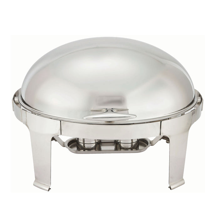 Madison Round Chafer, Roll-Top, Stainless Steel by Winco - Available in Different Sizes