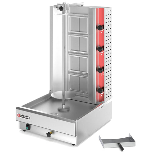 Cookline 4G 120 lb. Gas Vertical Gyro Broiler - 120V Motor