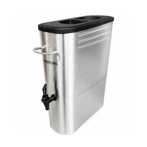 Prepline ITD5G 5 Gallon Slim Stainless Steel Iced Tea Dispenser