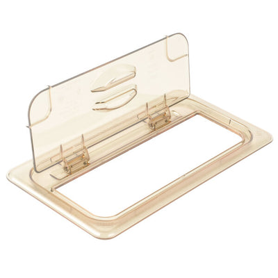 Cambro H Pan One Third Size FlipLid Food Pan Lid Amber ( Case of 6 )