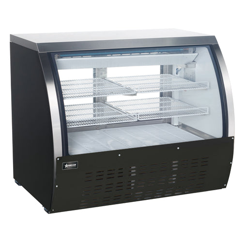 Omcan RS-CN-0120-B 47″ Floor Refrigerated Showcase with Black Coated Steel Exterior