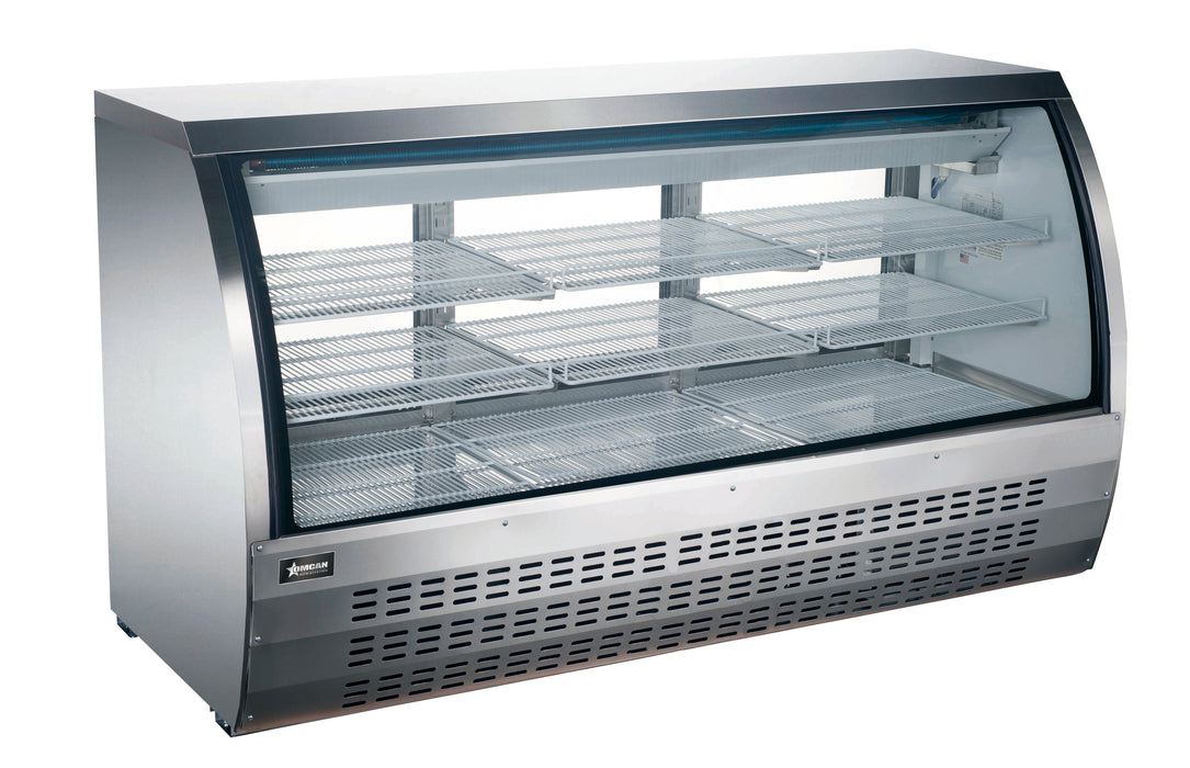 Omcan RS-CN-0163-S 64″ Floor Refrigerated Showcase with Stainless Steel Exterior