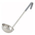 Winco One-Piece Stainless Steel Ladles with Color-Coded Handles