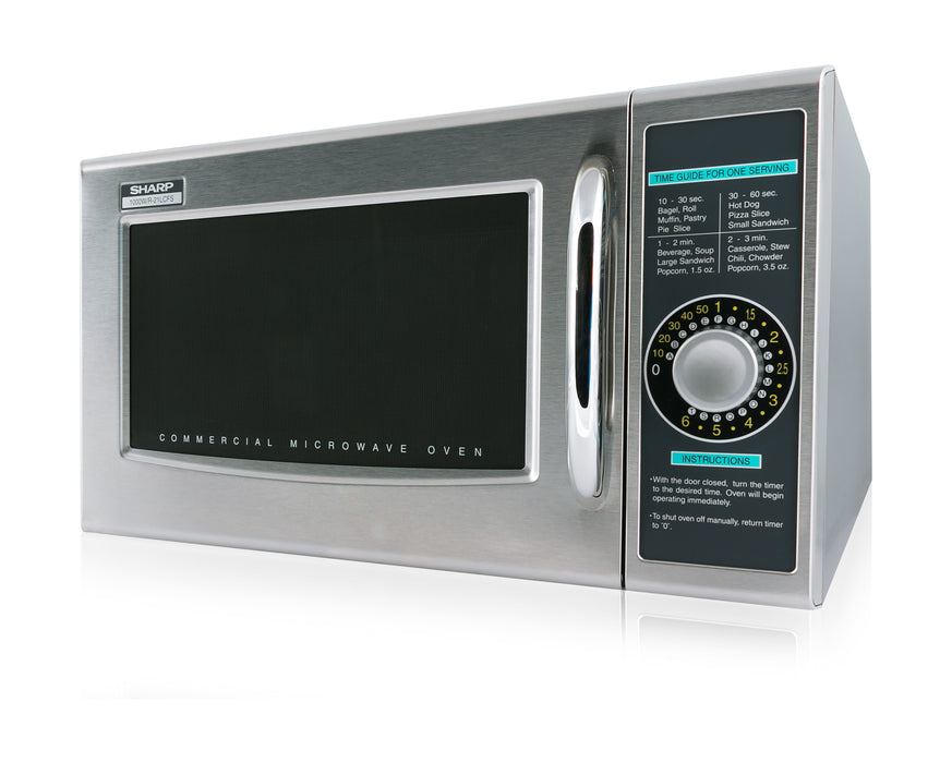 Medium-Duty Commercial Microwave Oven With 1000 Watts (R21LCFS) by Sharp