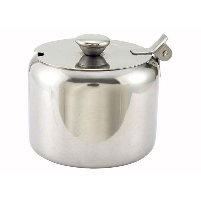 Winco T-710 Sugar Bowl w/Cover, 10oz, S/S (Price/Piece)