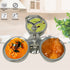 Stainless steel pickle stand with 3 removable bowls