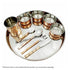 Elegant bamboo shoot design dinner spoon made from copper and stainless steel
