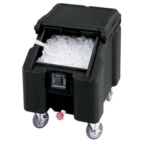 Cambro Ice Caddy 100 lb with Four Swivel Casters and Brake for Commercial Ice Transport