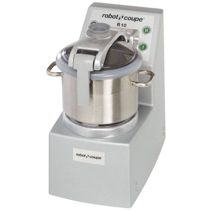 Robot Coupe R10 2-Speed 11.5 Qt. Stainless Steel Batch Food Processor- 240V, 3 Phase, 4 1/2 hp