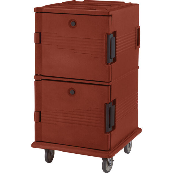 Cambro Ultra Camcart® Commercial Front-Loading Insulated Food Pan Carrier with Heavy-Duty Casters for Full-Size Food Pans