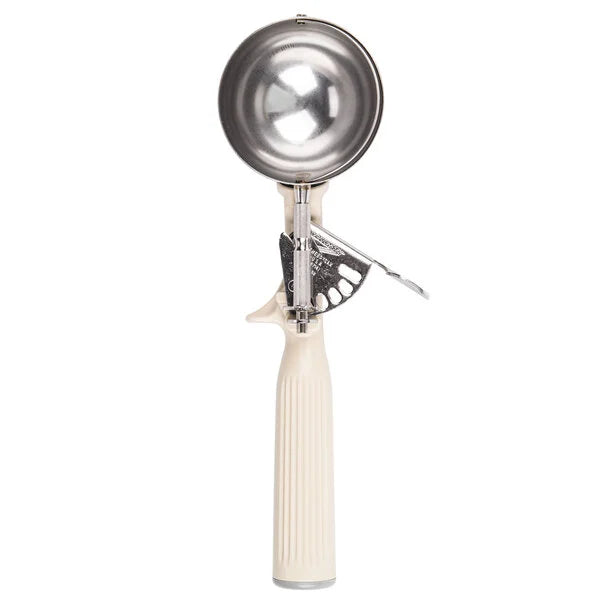 Vollrath 47141 Jacob's Pride® 3 ¼-ounce one-piece thumb disher with ivory handle