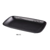 Yanco NB-512 Noble Black China  Rectangular Plate (2Dz)