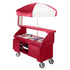 Cambro Camcruiser Customizable Vending Cart with Umbrella and 4 Full-Size Food Pan Wells