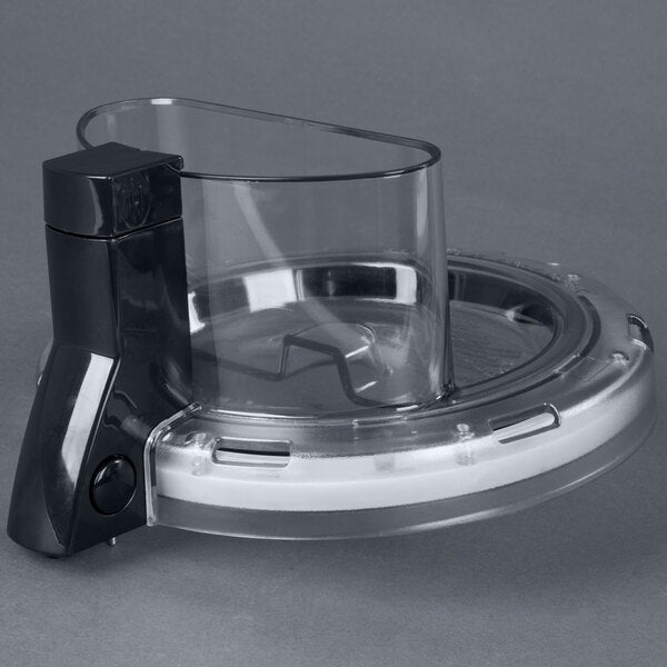 Waring WFP16S3A 4 Qt. Batch Bowl Cover with Feed Chute for use with WFP16S, WFP16SCD