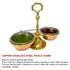 Elegant two-bowl condiment holder for restaurants or home use