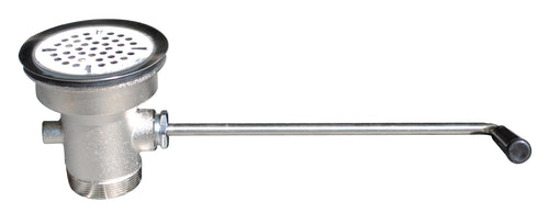 Serv-Ware 5D-35T-20A Twist Waste Valve, 3-1/2" Sink Opening, 2" Drain Outlet