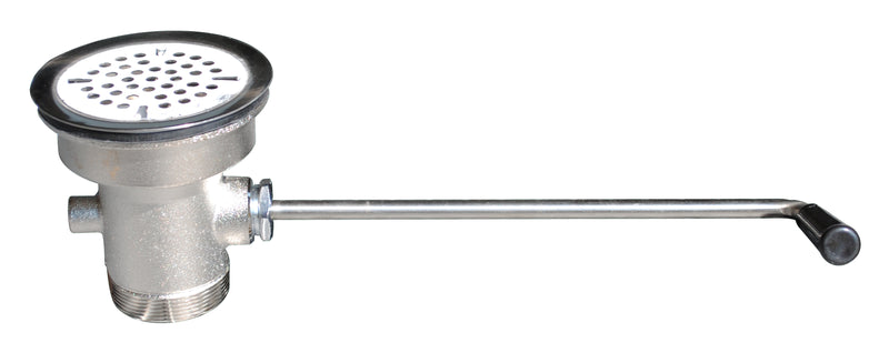 Serv-Ware 5D-35T-20A Twist Waste Valve, 3-1/2" Sink Opening, 2" Drain Outlet