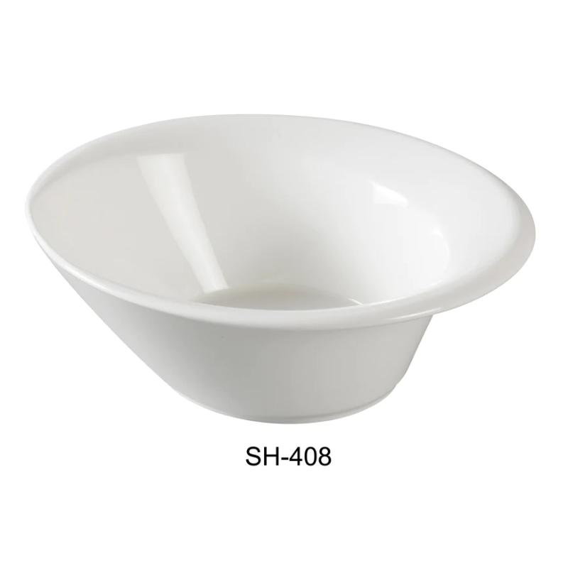 Yanco SH-408 Shanghai 8″ Salad Bowl, 18 oz Capacity, China, Bone White (2 Dz)