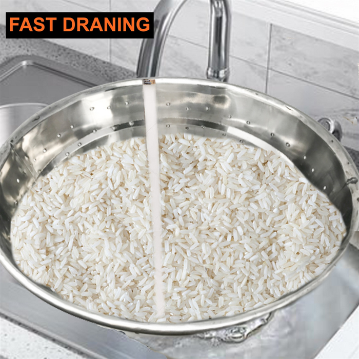 Ss Rice Prep Heavy Duty Stainless Strainer / Rice Jali Stainless Steel 24 ...