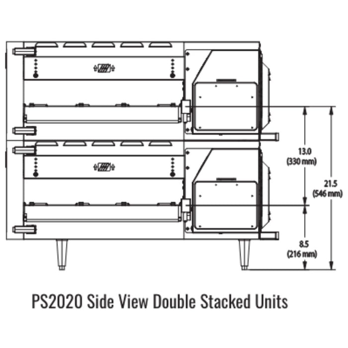 Middleby Marshall PS2020 Ventless Countertop Conveyor Oven - Single/Double Stack options Available
