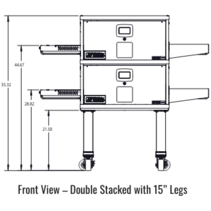 Middleby Marshall DZ33T CTX Electric Infrared Conveyor Oven - Single/Double/Triple/Quad Stack options Available