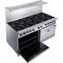 Dukers Range Ovens DCR60-10B 60″ Gas Range with Ten (10) Open Burners