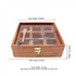 Square Wooden Spice Box/ Masala Dabba / Organizer- see Thru Lid