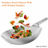 Stainless Steel Chinese Wok With Welded Handles - by Winco,  Available in Different Sizes