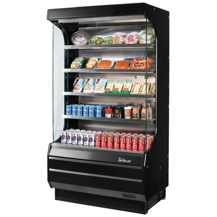 Turbo Air TOM-40W(B)-N Open Display Merchandiser, 14.4 cu.ft.