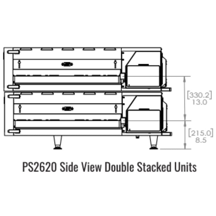 Middleby Marshall PS2620 Ventless Countertop Conveyor Oven - Single/Double Stack Options Available