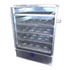 Side view of the 5 tier Aluminum Idli Steamer, showcasing its durable design and stackable trays.