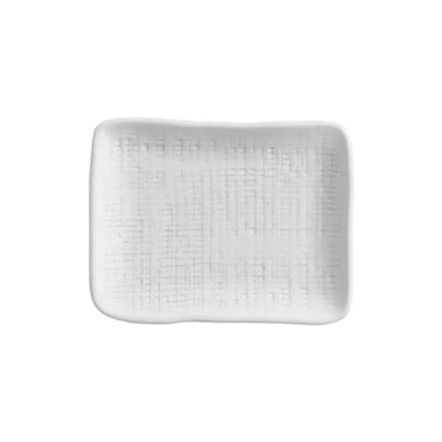 Porto Brasil Juta Rectangular Platter Stoneware New White ( Case of 12)