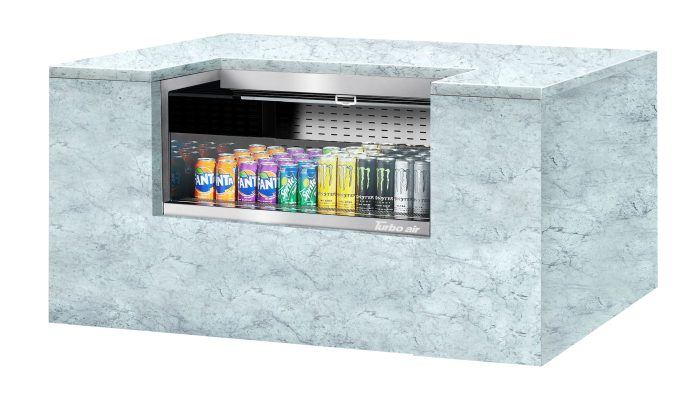 Turbo Air TOM-36UC-S-N Drop-In Horizontal Open Display Case, 5.0 cu. ft.